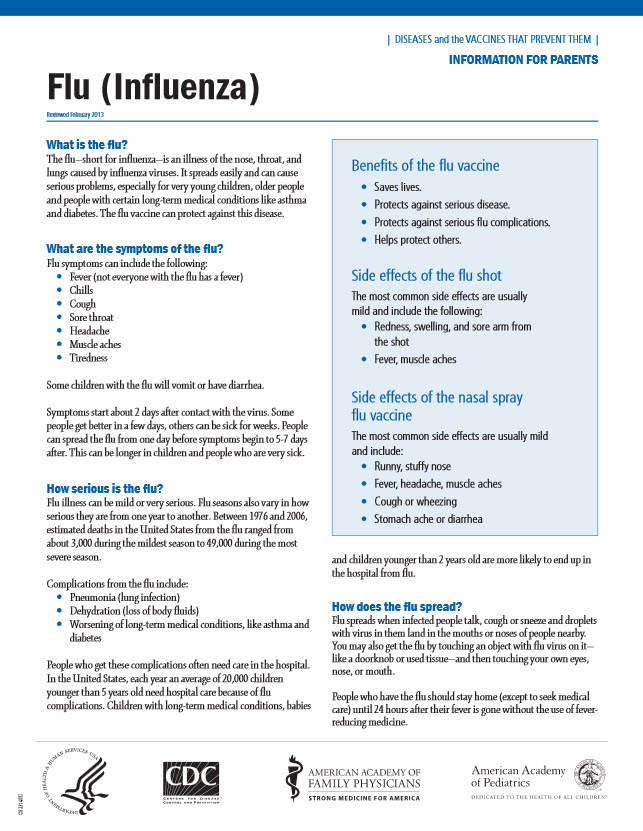 Influenza System Disorder Template
